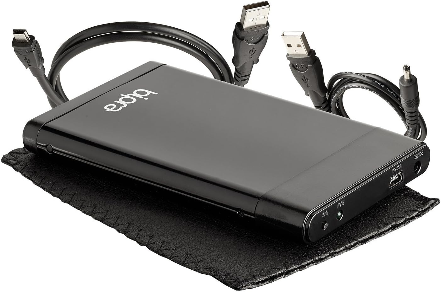 MasterStor 1TB One Touch Backup Portable Hard Drive USB 2.0 FAT32 Pocket Size 2.5 inch Hard Drive For Leptop External Hard Disk Drive 1 Year Warranty Black