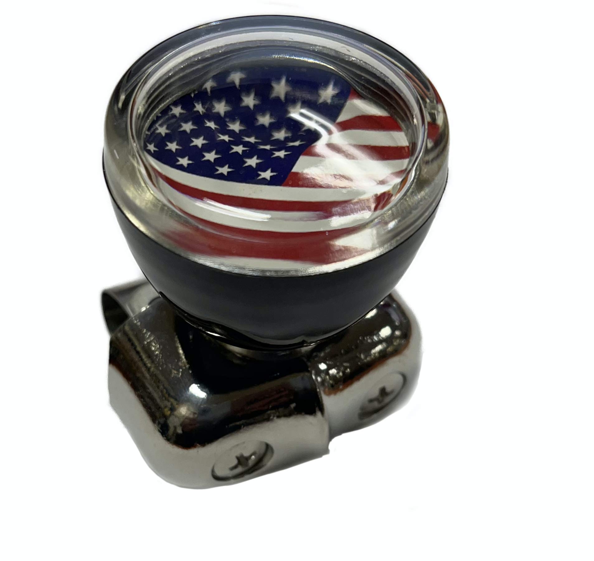 AutomannSteering Wheel Spinner Knob with US Flag