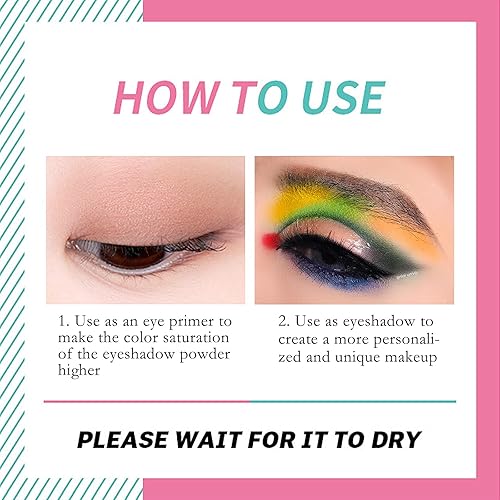 Miniatura 8 de Paquete de 2 bases de sombra de ojos mate para tapas grasas, sombra de ojos negra, sin arrugas, base de sombra de ojos, base de sombra de ojos