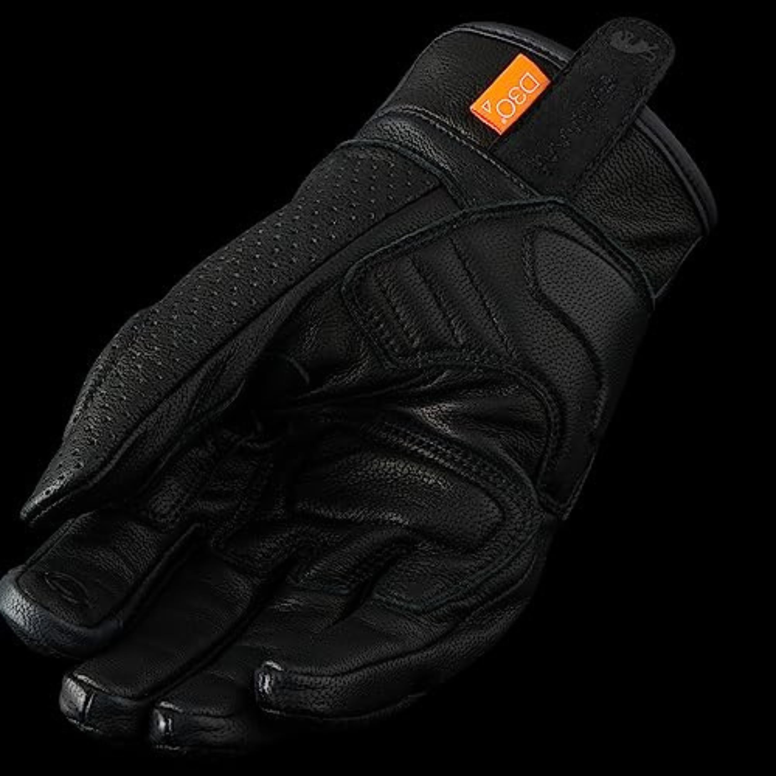 FURYGAN LR Jet Vented D3O - Tactile - Paume 100% Cuir de chèvre - Gants de Moto légers Homme - Protection métacarpes D3O - Aventure Touring Urbain