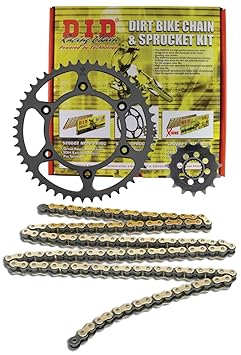 D.I.D MXH-006OEM-1 520DZ2 Gold Chain and 13 Teeth/47 Teeth Sprocket Kit