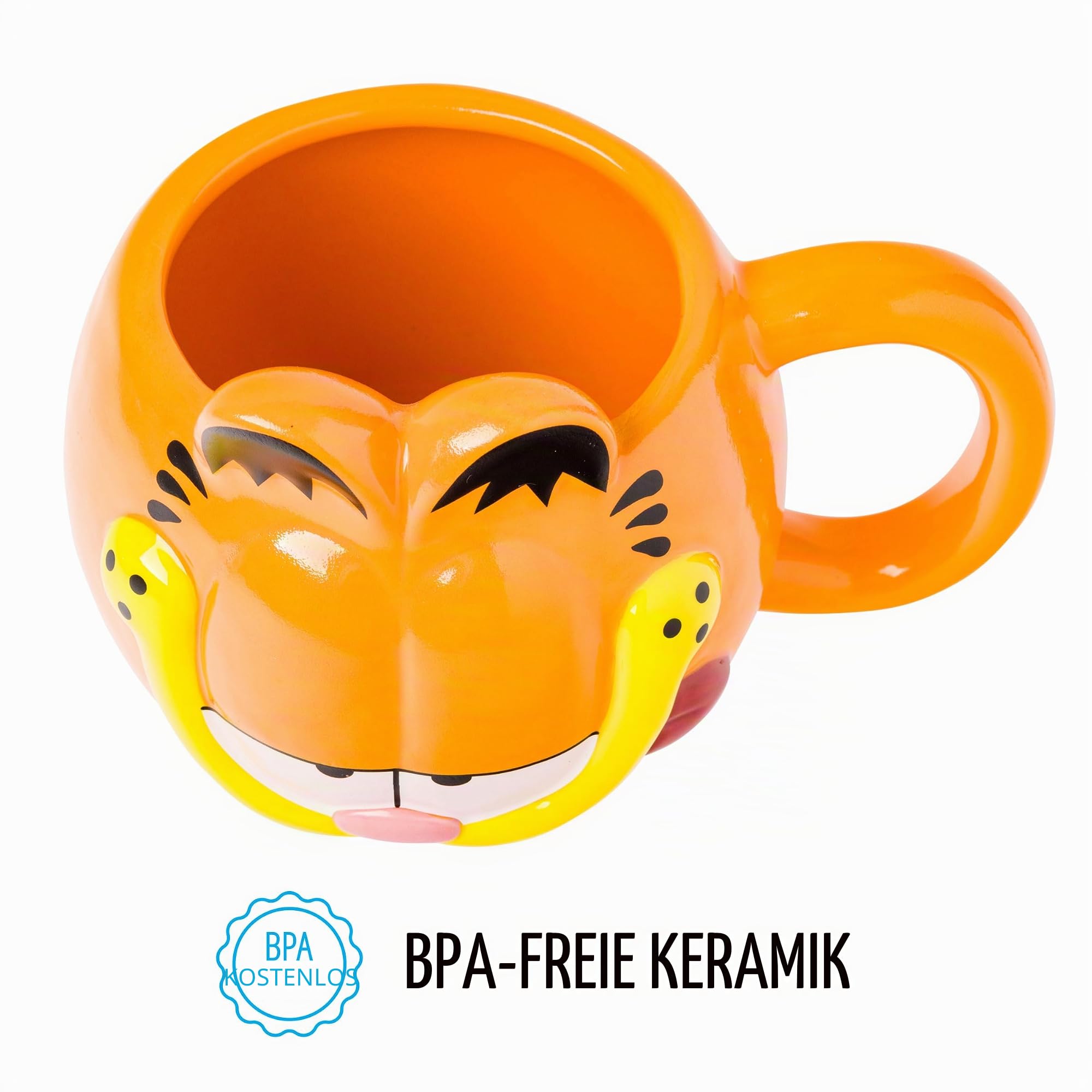 Silver Buffalo Garfield Keramikbecher, 3D-Form, 590 ml