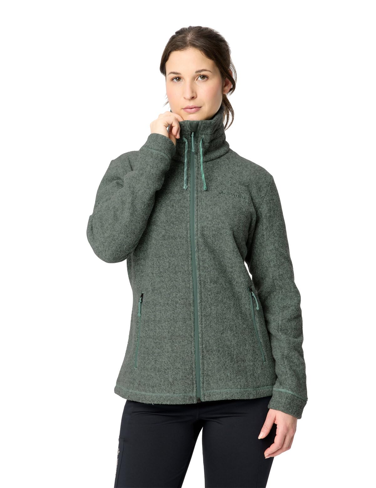 VAUDE Chaqueta de forro polar para mujer, muy cálida para invierno, para senderismo, viajes y uso diario