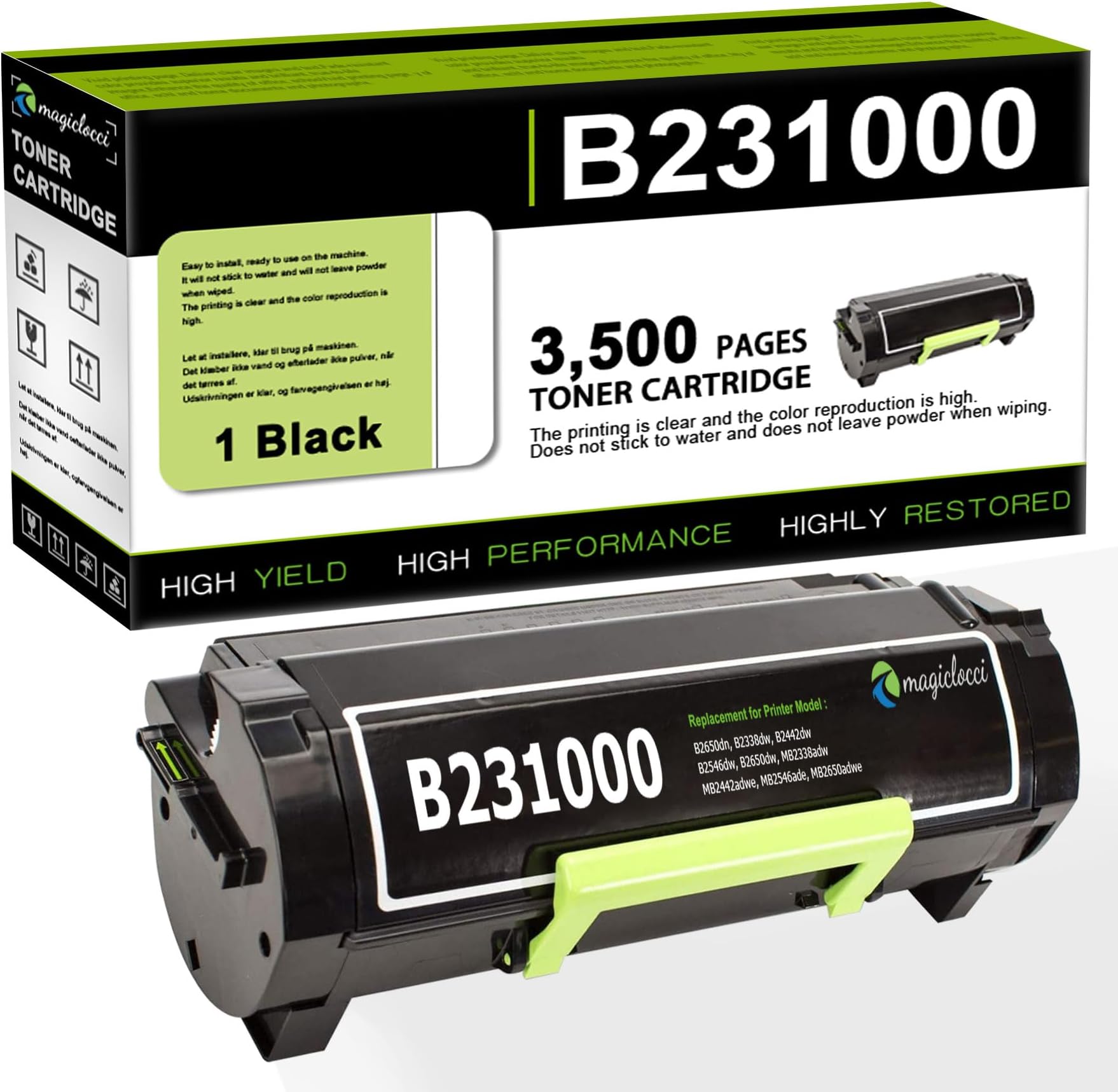 Lexmark 25B3074 M5255 M5270 XM5365 XM5370 Toner Cartridge