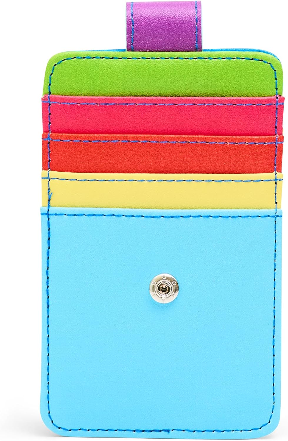 Buckle-Down Hasbro Wallet, Character Wallet ID Card Holder, My Little Pony Rainbow Dash Face Multi Color, Vegan Leather