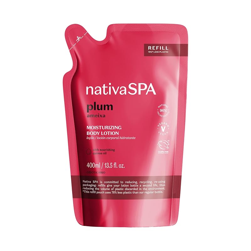 NATIVA SPA O BOTICÁRIO Loção corporal de ameixa em refil, 400 mL