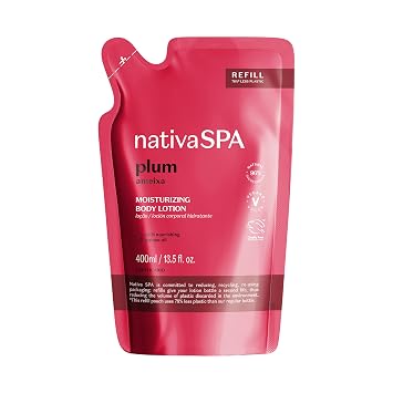 Nativa SPA Plum Refill Pouch Hydrating Body Lotion, 13.5 oz