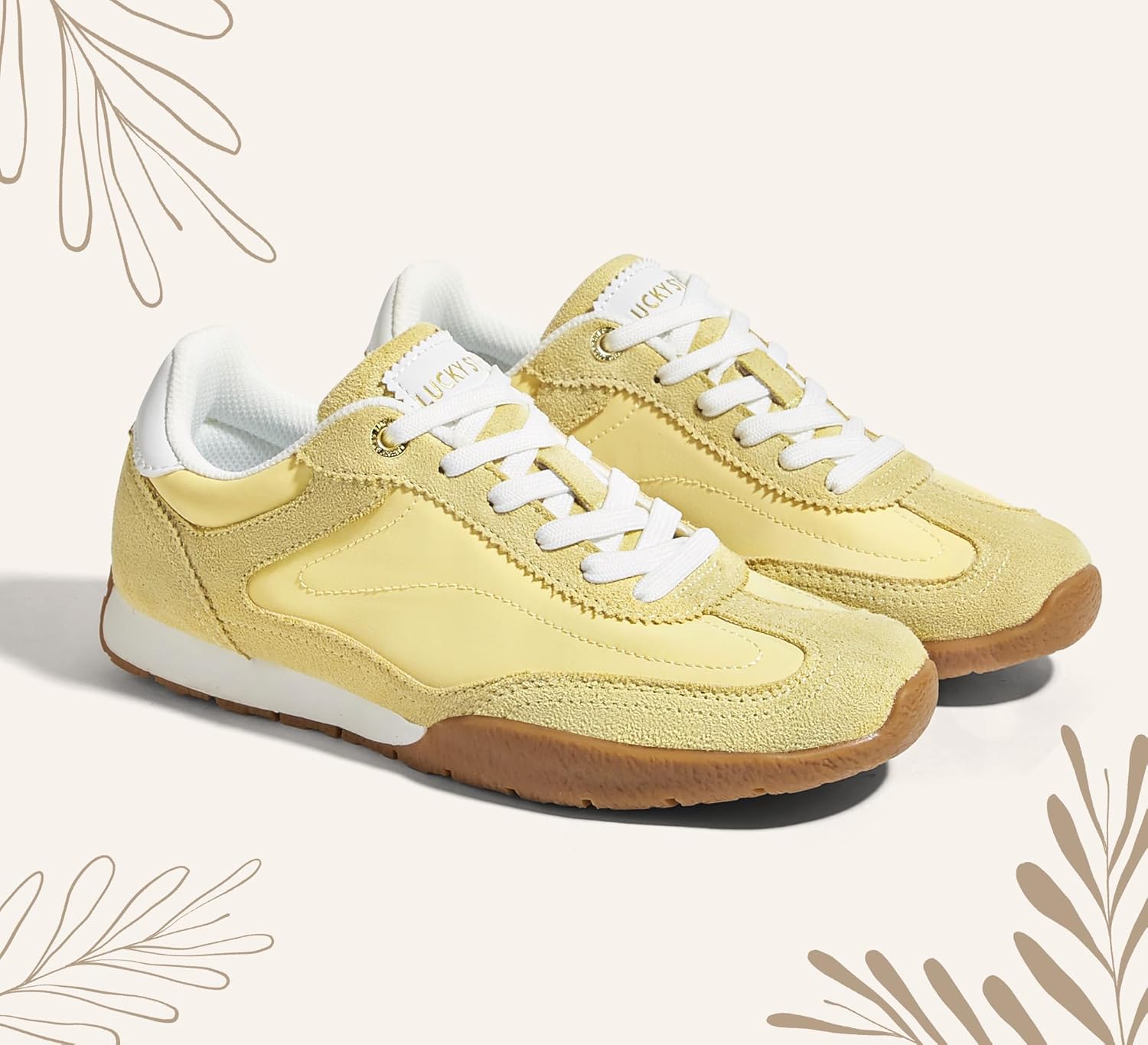 LUCKY STEP Women's Retro Casual Fashion Sneakers Classic Anti-Slip Neutral Walking Shoes Stylish Trainers Tennis Trendy Footwear - Image 7