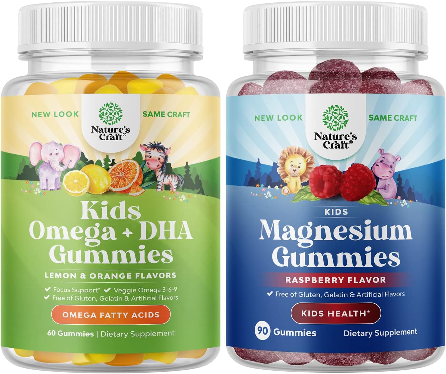 Bundle of Omega 3 Gummies for Kids and Relaxing Calm