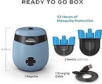 Vista 52 de Thermacell E-Series Rechargeable Mosquito Repeller with 20’ Mosquito Protection Zone; Bug Spray Alternative; Scent Free