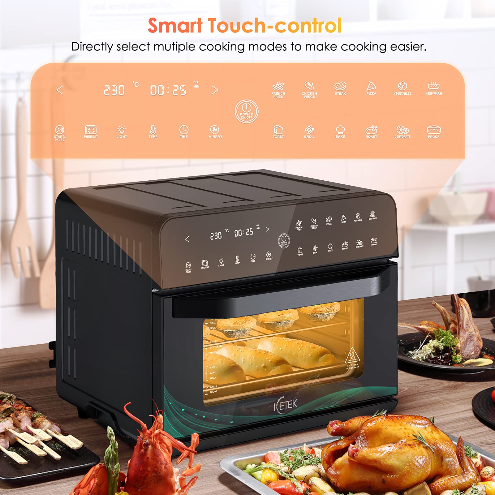 icetek air fryer oven