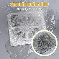 Vista 4 de Protector de drenaje de ducha de baño, calcomanías desechables para drenaje de pelo, cubierta de drenaje de ducha desechable, cubierta de malla