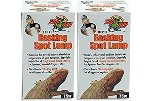 Zoo Med 2 Pack of Repti Basking Spot Lamps (75 Watt)