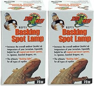 Zoo Med 2 Pack of Repti Basking Spot Lamps, 75 Watt