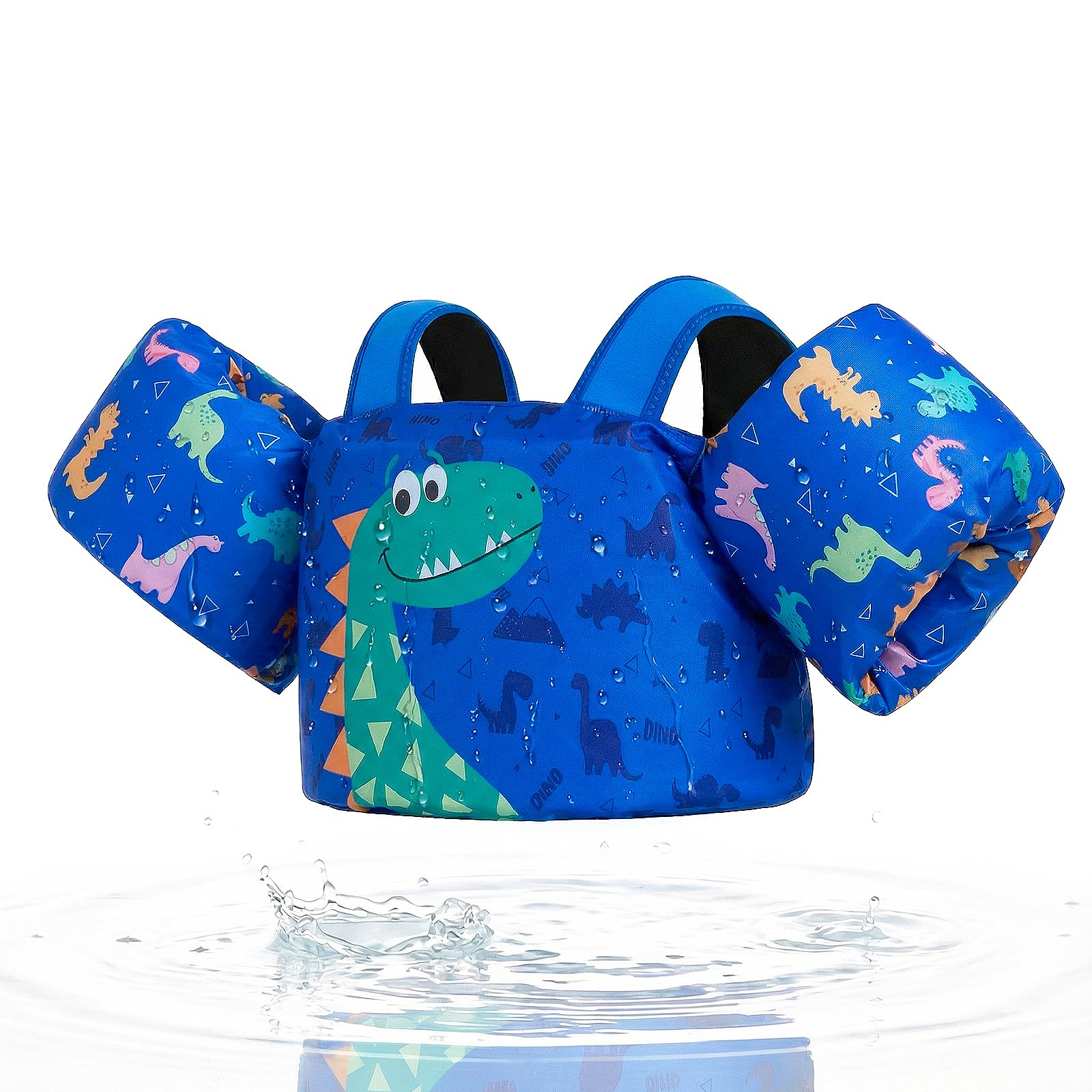 Gogokids Gilet de Flottaison pour Tout-Petits, Brassards pour Enfants avec Harnais d'épaules, Veste d'apprentissage de Natation pour Bébé de 1 à 6 Ans/11-30 kg, Parfait pour la Piscine et la Plage