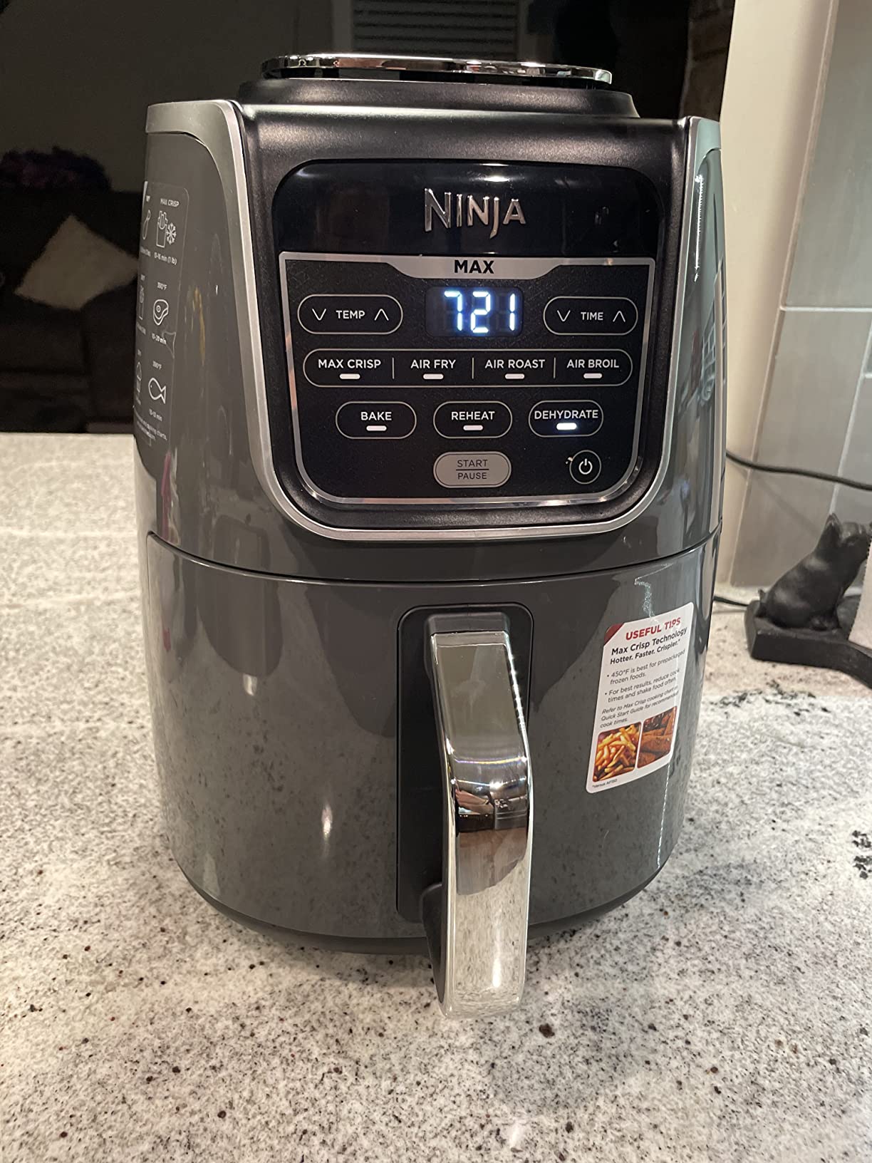 9/mo Finance Ninja AF080 Mini Air Fryer, 2 Quarts Capacity, Compact, Nonstick, with Quick Set