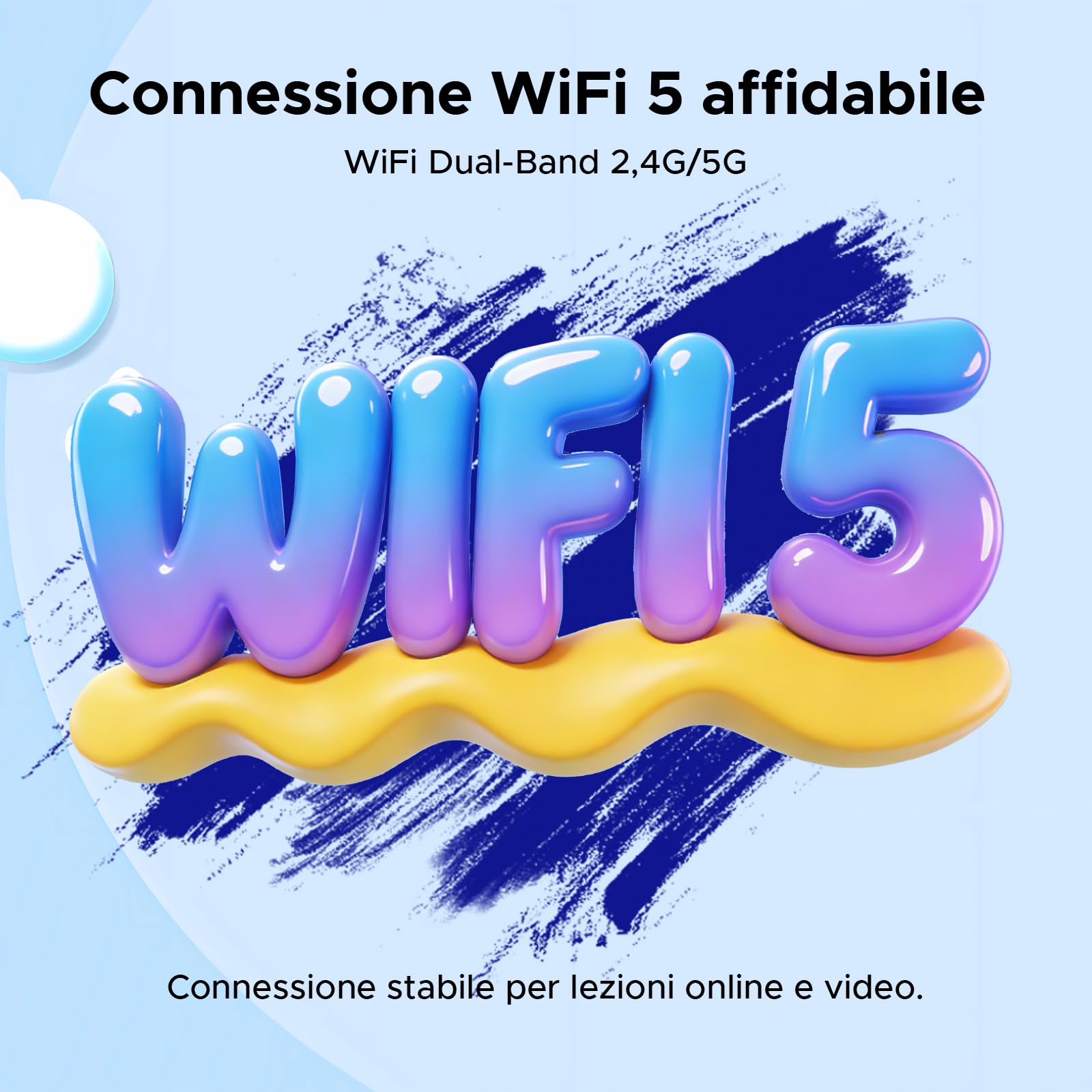 P10 Kid Tablet Bambini 10 Pollici, Tablet Android 16, 90Hz, 32GB RAM+64GB ROM, 7000mAH, Vetro Curvo 2.5D, WiFi5/Face ID/OTG/Widevine L1, Include Accessori per Tablets per Bambini, Blu