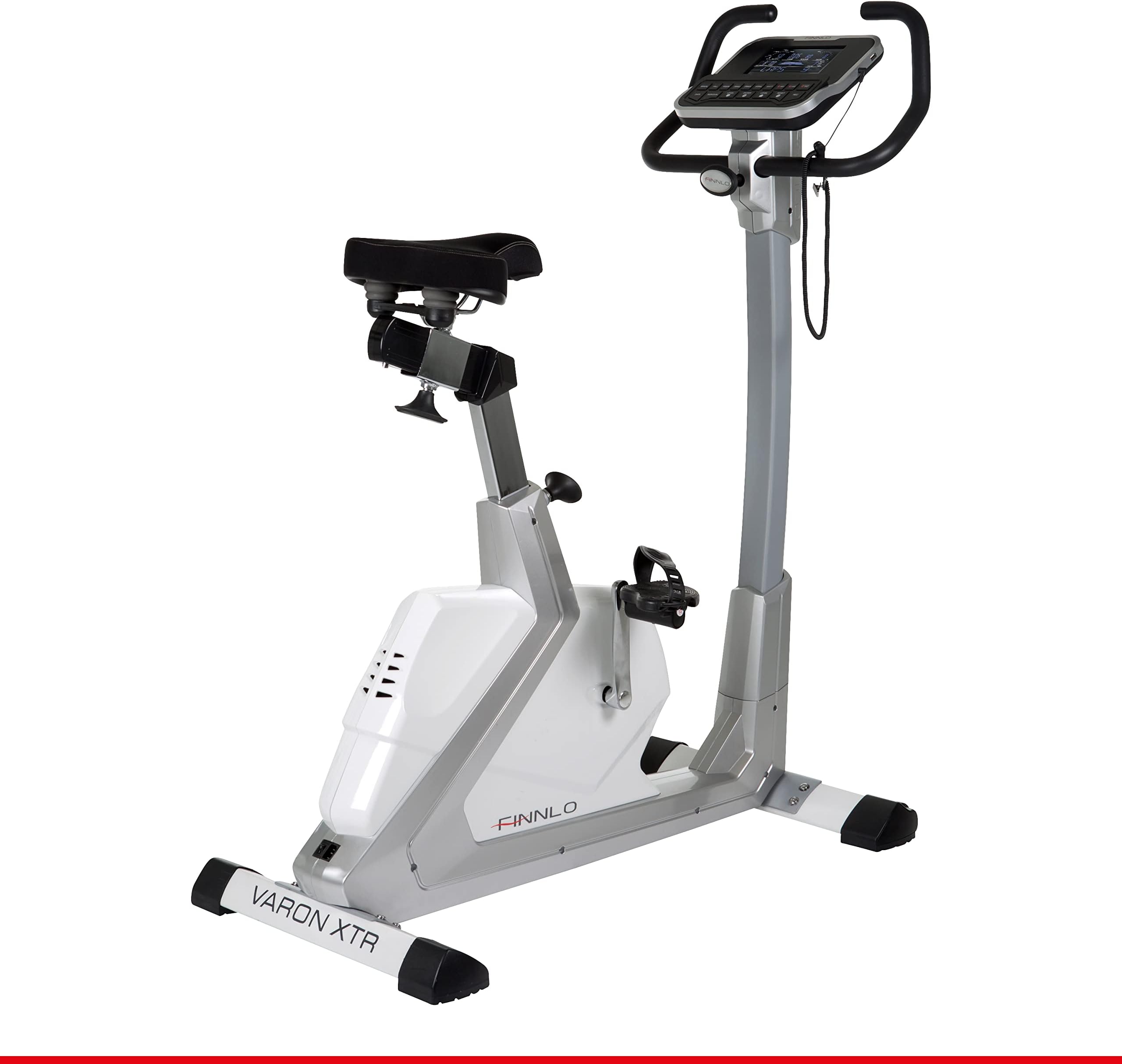 HAMMER 3194 Finnlo Ergometer Varon XTR BT with App Control for Smartphone, Bluetooth Connection, Compatible with: Kinomap and BitGym, Low Entry, 15 Training Programmes