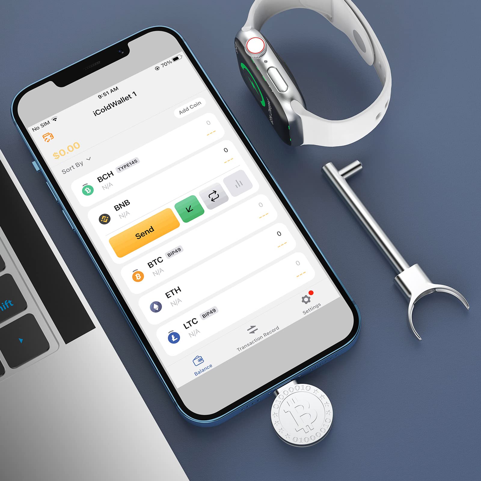Amazon.co.jp: Apple MF Certified Bitcoin Wallet for iPhone and iPad Virtual  Currency Hardware Wallet Cold Wallet for Purchase, Sale, Transaction,  Operation, Management, etc : Computers