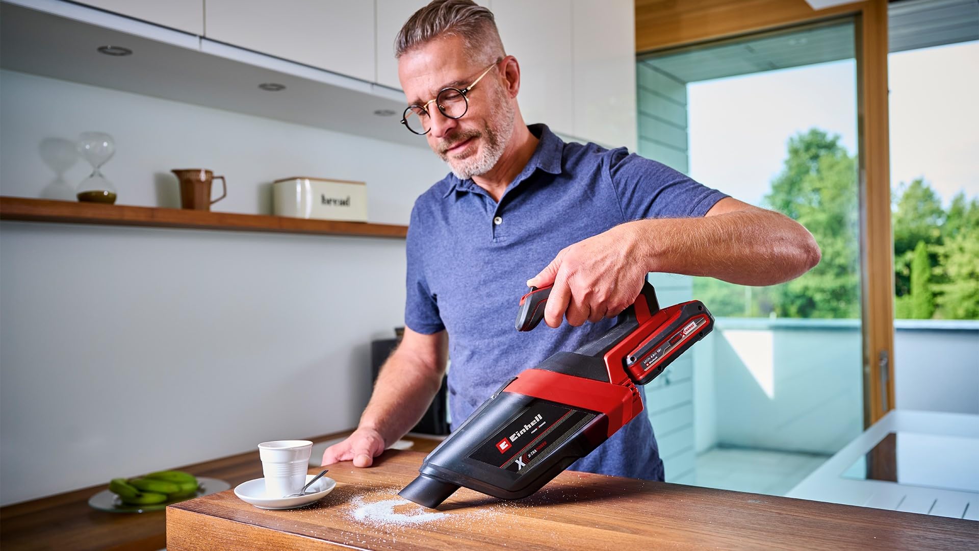 Einhell Akku-Handstaubsauger TE-HV 18/06 Li-Solo Power X-Change (18 V, 72 mbar Saugleistung, inkl. Fugendüse, Polsterdüse, Bodendüse, 0,6 L Staubbehälter, ohne Akku)