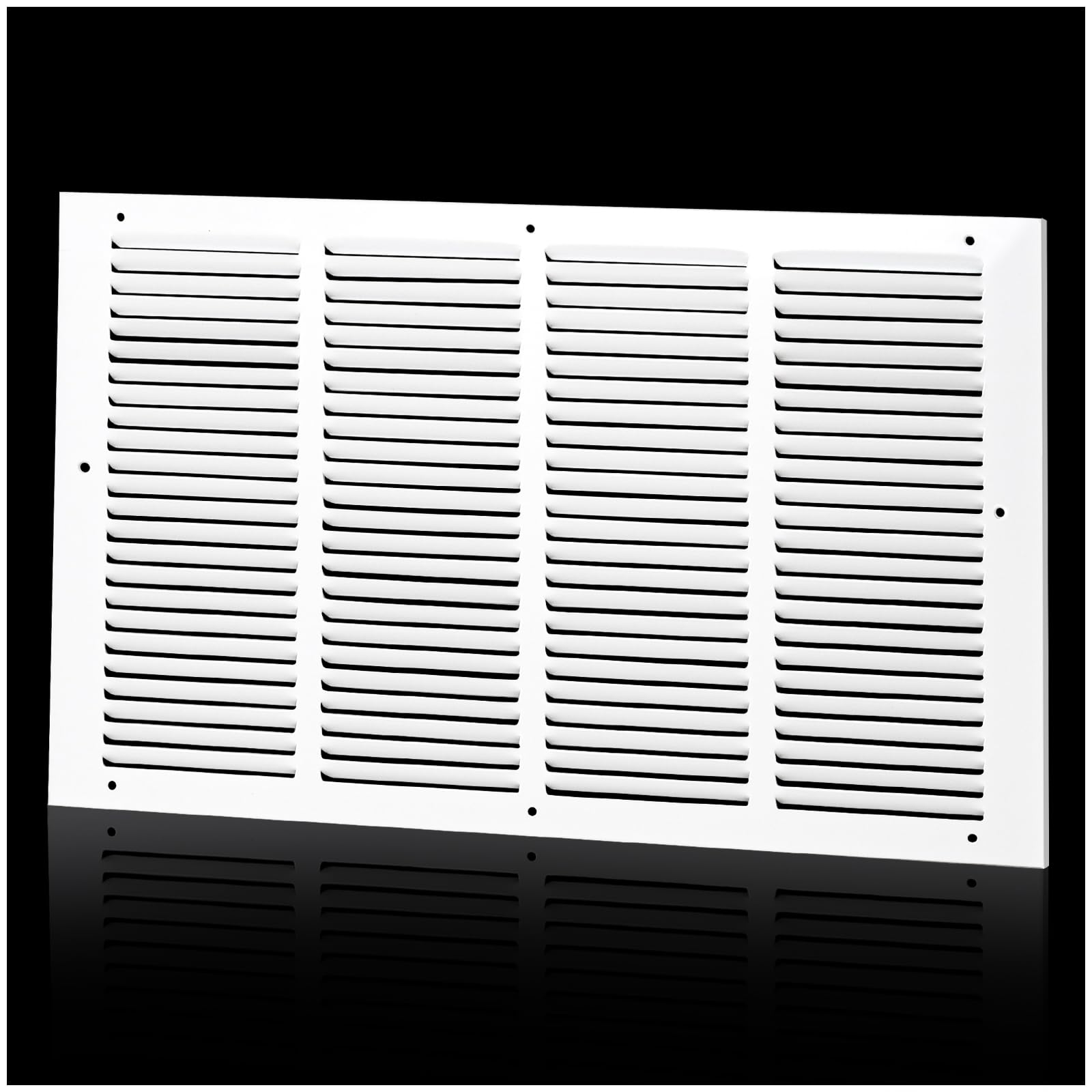 return air grille for 20"wx12"h inch duct opening,air return vent cover for wall or ceiling,ac wall vent cover grill hvac cold air intake grille without filter housing,outer dimension:21.75"wx13.75"h