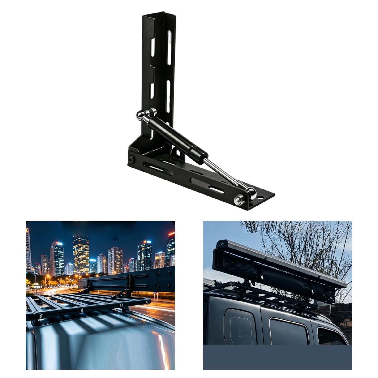 Car Awning Dachträger Halterung Klappbare Metall-l-Halterung als Zubehör Leise Funktionierend Leicht zu Montieren Langlebig für Camping Trekking
