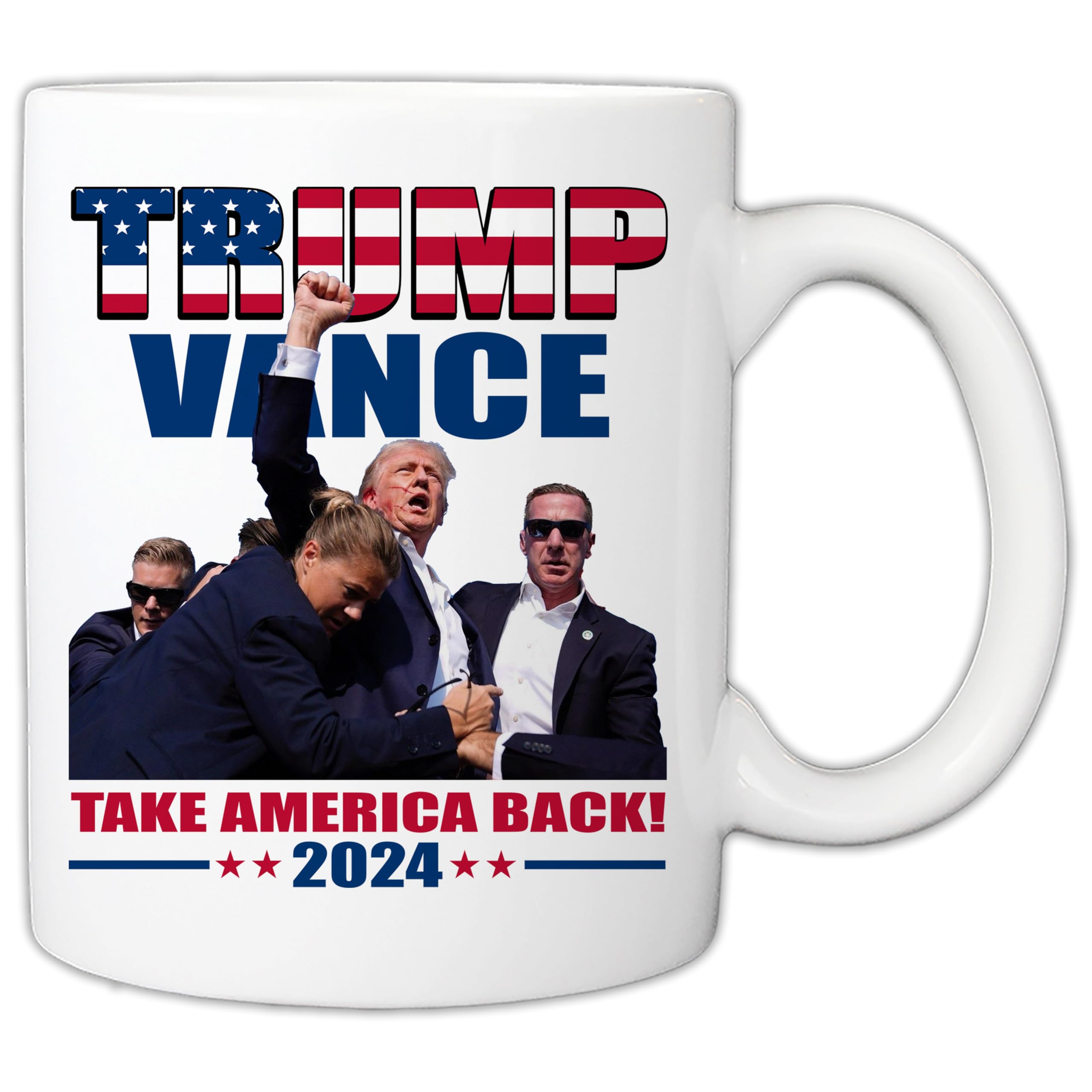 Tazza Da Caffè Trump Vance 2024 - Ceramica Da 325 Ml, Microonde E