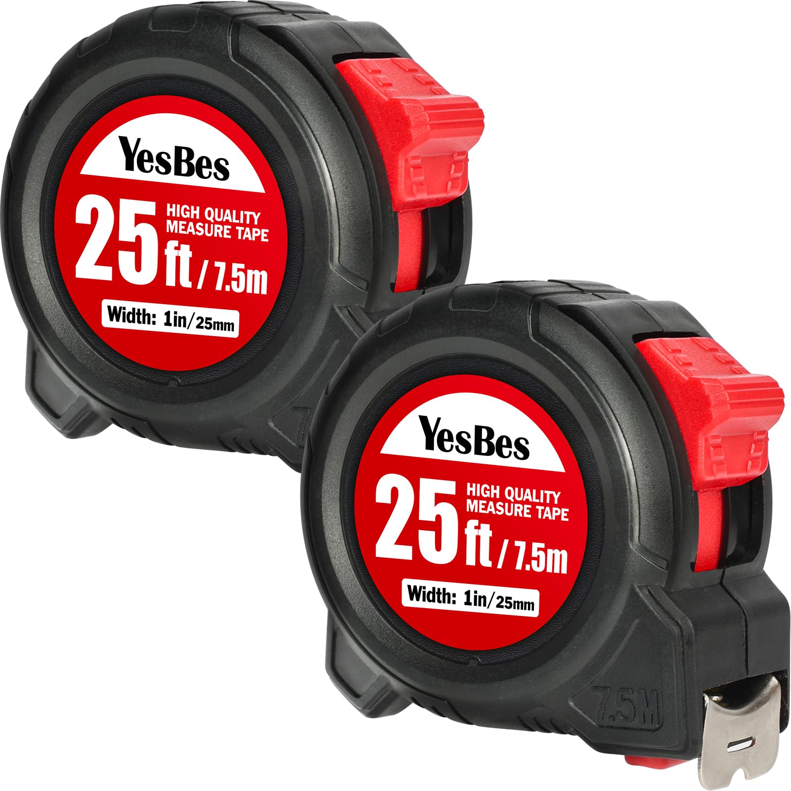 Tape Measure 25 ft, 10 Pack Bulk Easy Read Measurement Tape, Self-Locking Measuring Tape Retractable 25 FT by 1 in — Amazon image 9