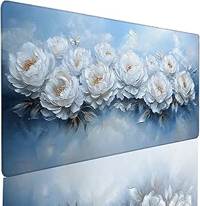 Mouse Mat XXL Adorable Rose Flower Gaming Mouse Pad 47.2x23.6x0.1 Inch - View #3