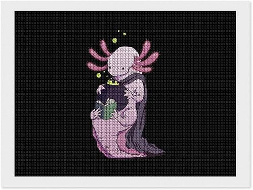 Miniatura 1 de Magical Axolotl Funny Diamond Art Painting Art Kits Full Square Drill Crafts Home Wall Decor Gift