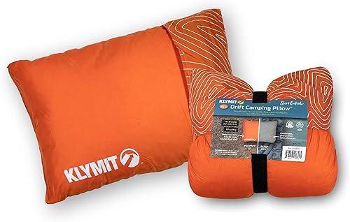 Miniatura 5 de Klymit Drift - Almohada de viaje de espuma viscoelástica triturada con funda reversible y almohada de campamento Drift, almohada de viaje de espuma