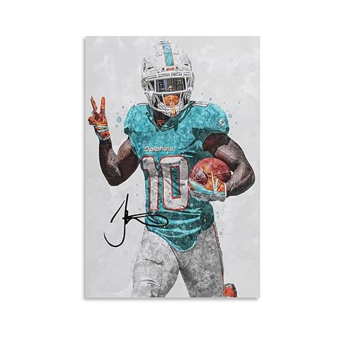 DESHVA Tyreek Hill Poster Canvas Poster Unframe:24x36inch(60x90cm)