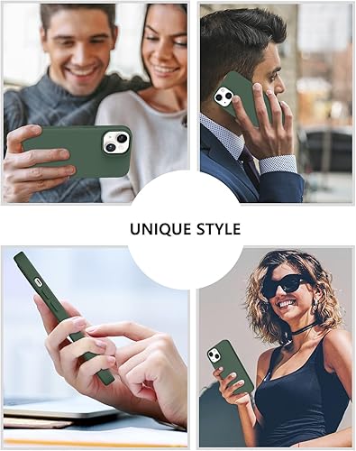 Miniatura 93 de BENTOBEN Compatible con iPhone 14, silicona líquida de gel de goma, forro de microfibra, parte trasera dura, a prueba de golpes, funda protectora