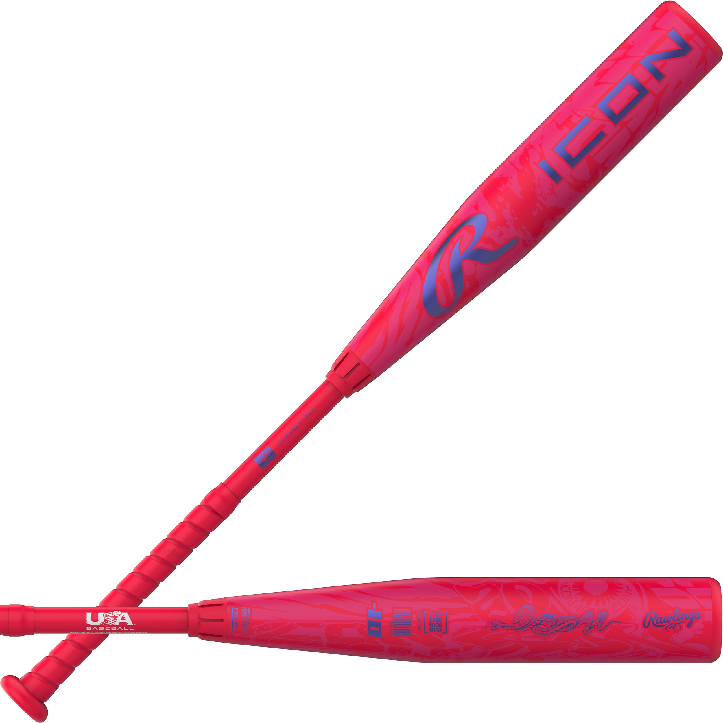 Rawlings 2027 Icon USA Baseball Bat | Multiple Sizes | 2-piece composite, balanced swing…