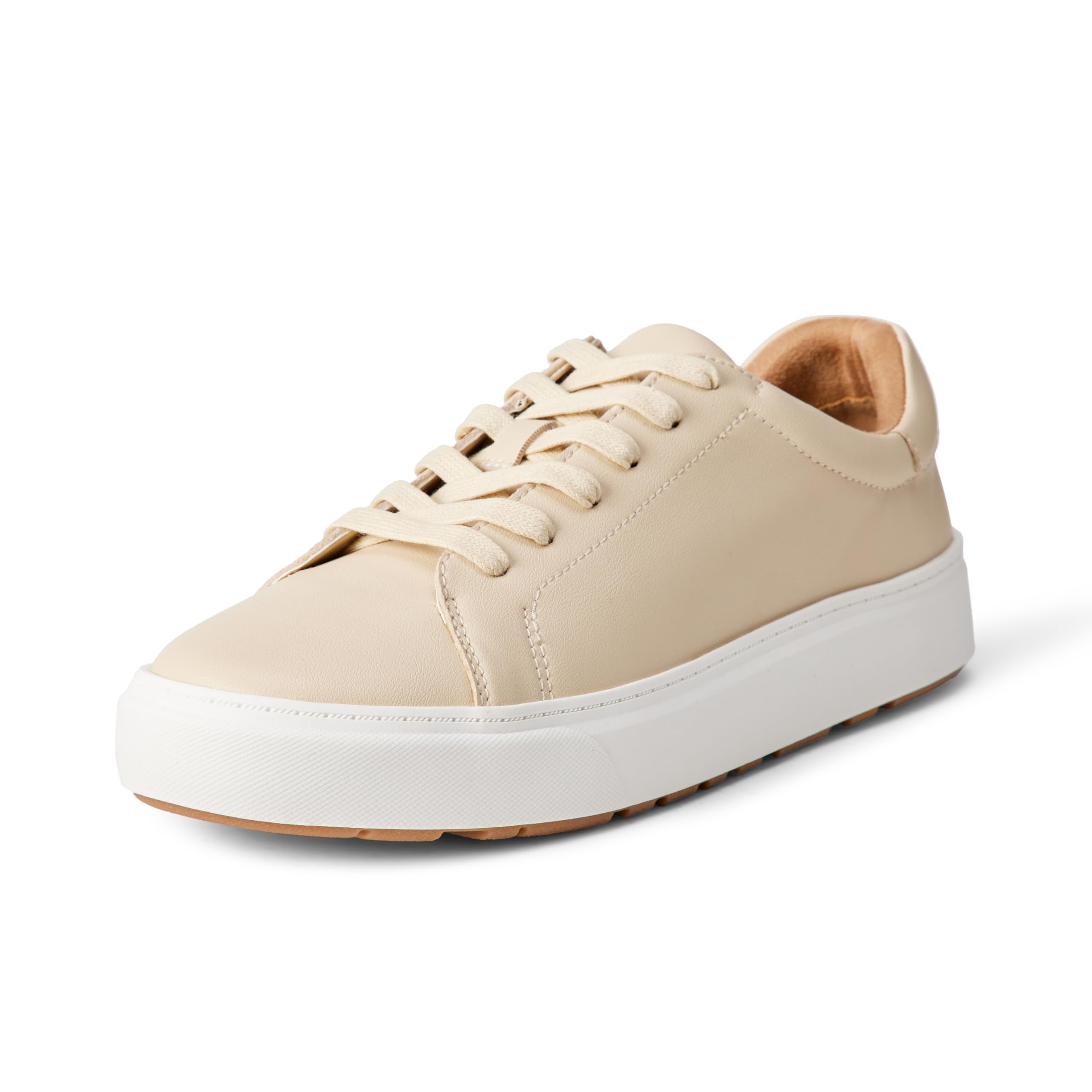 Amazon Essentials Women's Low Top Classic Trainers, Cream, 4 UK
