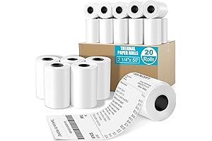 2.25" x 50' BPA Free Thermal Paper Rolls - 20 Rolls