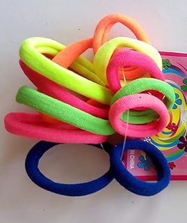 توكة استيك ألوان للشعر 12قطعة 6استيك صغير و6 استيك كبير