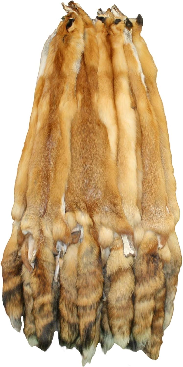 Glacier Wear Premium Wild Red Fox Fur Pelt (44 to 48 inches)