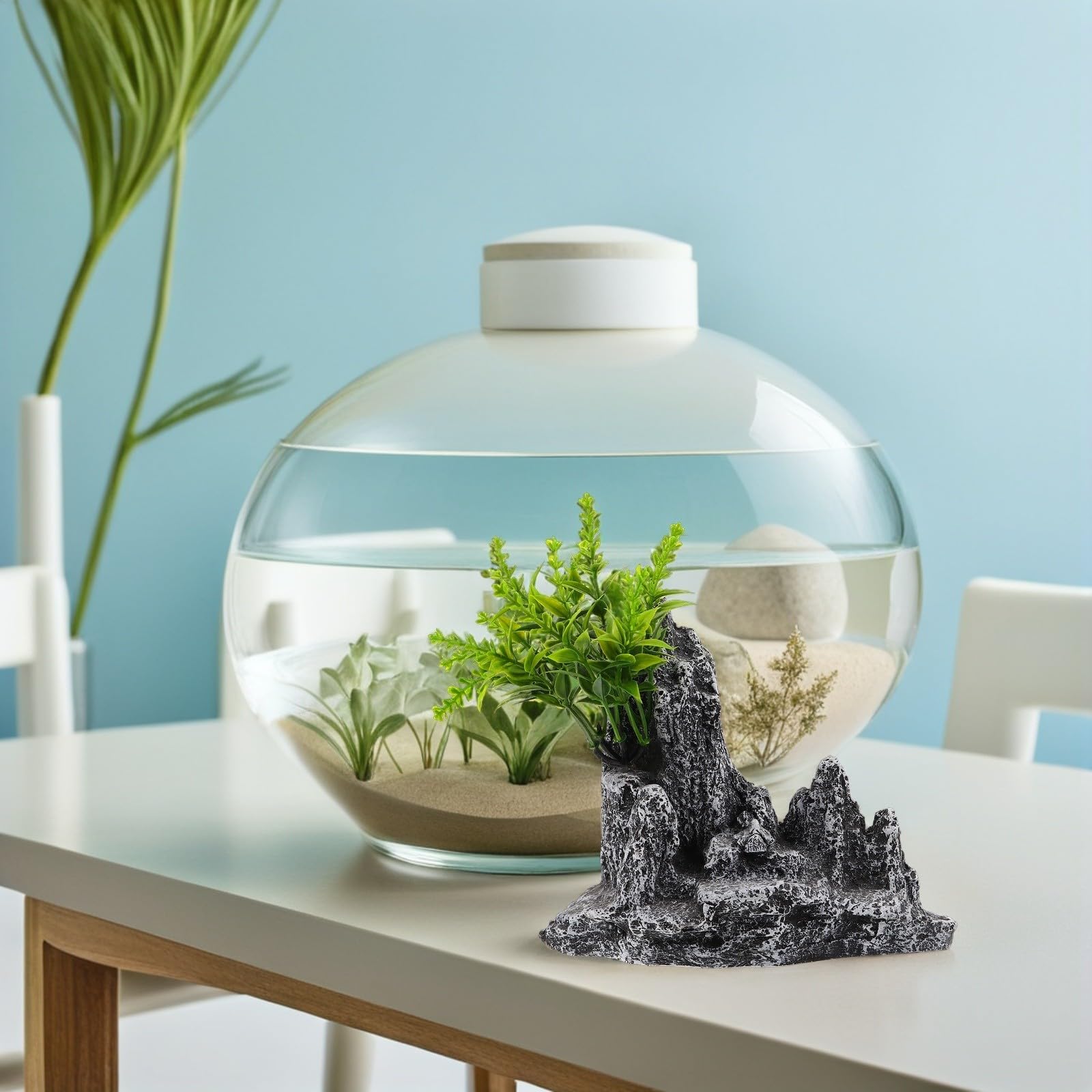 Gadpiparty Piedra de Paisaje de Acuario Miniatura de Montaña Realista