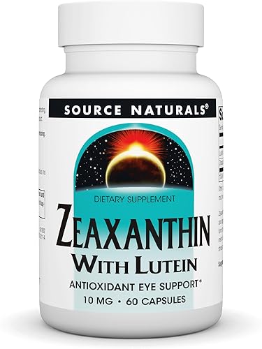 Source Naturals Zeaxantina con luteína, soporte ocular antioxidante* 10 mg - 60 Cápsulas