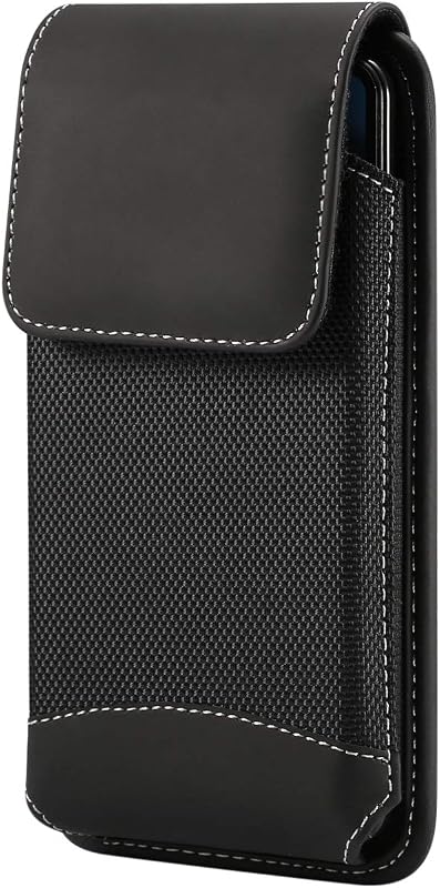 Cell Phone Holster Case Belt Loop Phone Pouch Holder for Motorola Moto G Power 5G 2024 2025 G Play 2023 G Stylus 5G 2022 2021 G Pure G9 Power Edge 2021 Galaxy A05 A06 A14 S21 Ultra Nokia G400 G50 (XL)
