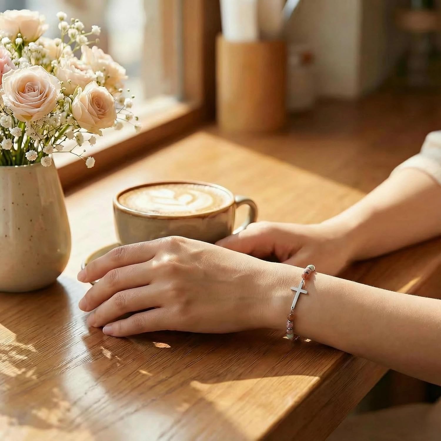 Christian Cross Bracelet for Women, Stocking Stuffers for Women, Confirmation Baptism Easter Gifts, Unique Gift for Friends Daughter Mom Sister in Christ on Birthday Christmas - Image 5