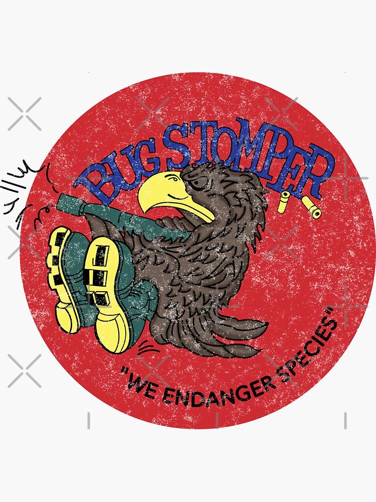Bug Stomper - Sulaco Dropship Original Distressed Logo - Sticker Graphic - Auto, Wall, Laptop, Cell, Truck Sticker for Windows, Cars, Trucks