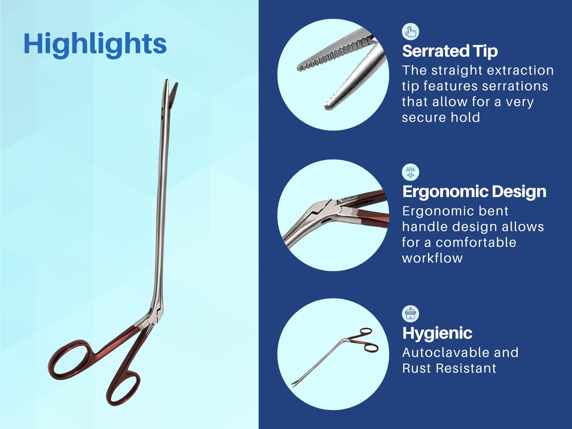 Artman Micro Forceps - ENT Procedures -3 Artman Micro Forceps - ENT Procedures -3