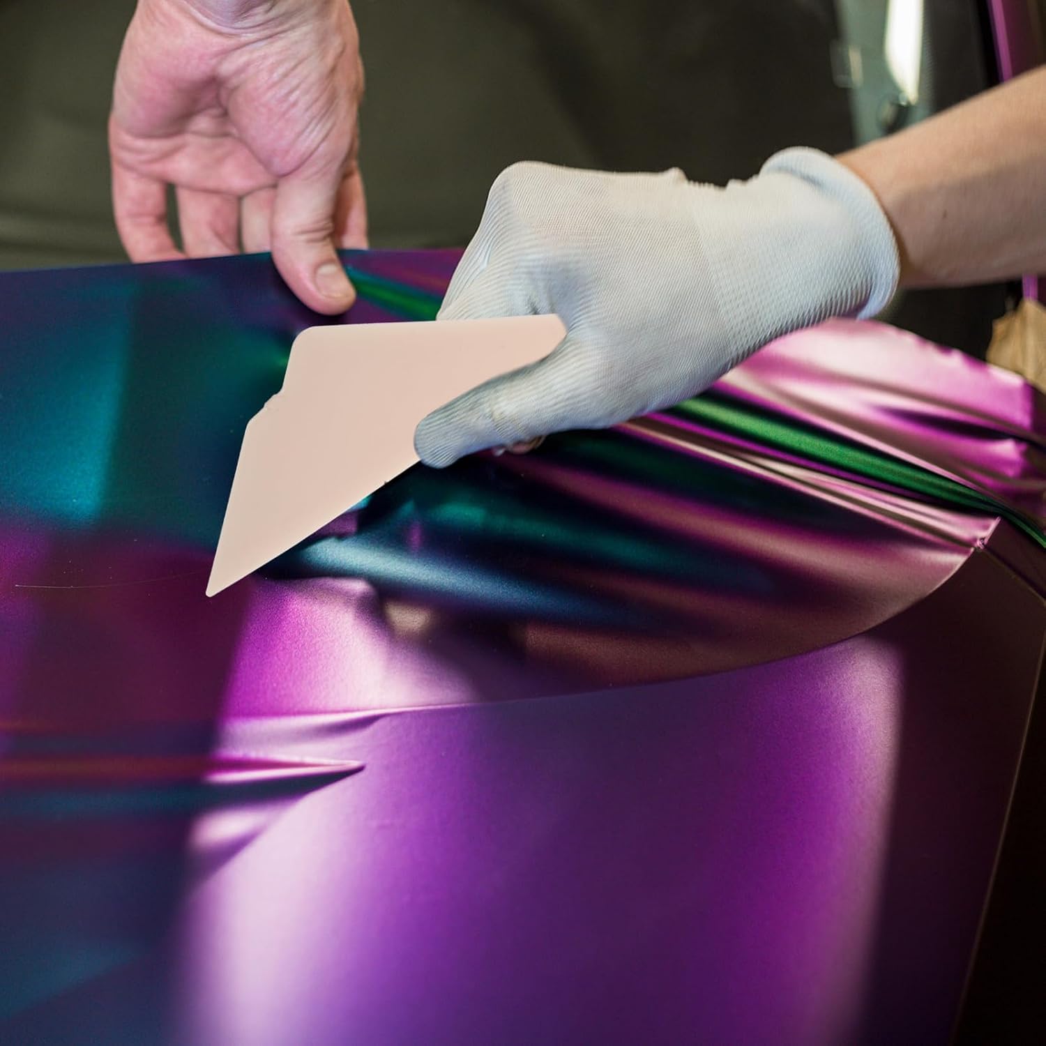 2pcs Automotive Window Tinting Tool Plastic Scrapers with Precision Triangular Tip for Efficient Edge Trimming and Film Removal for Film Installation and Removal