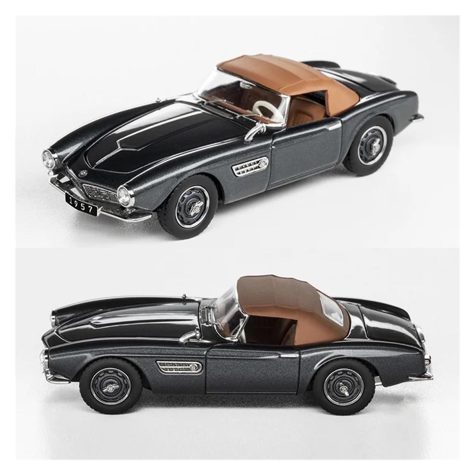 Auto In Miniatura 1 64 Per Il Modello Di Auto In Lega BMW 507 Del 1957, Da Esposizione Per Hobby Per Adulti(Nero)