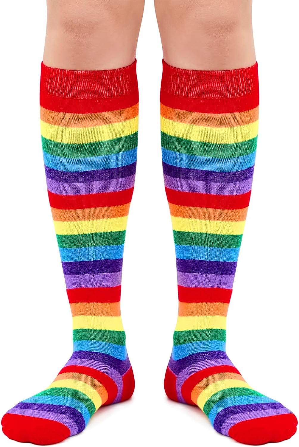 American Trends Women's Knee High Socks, Novelty Holiday Printed Tall Tube Socks, Casual & Party Athletic Sports Stockings