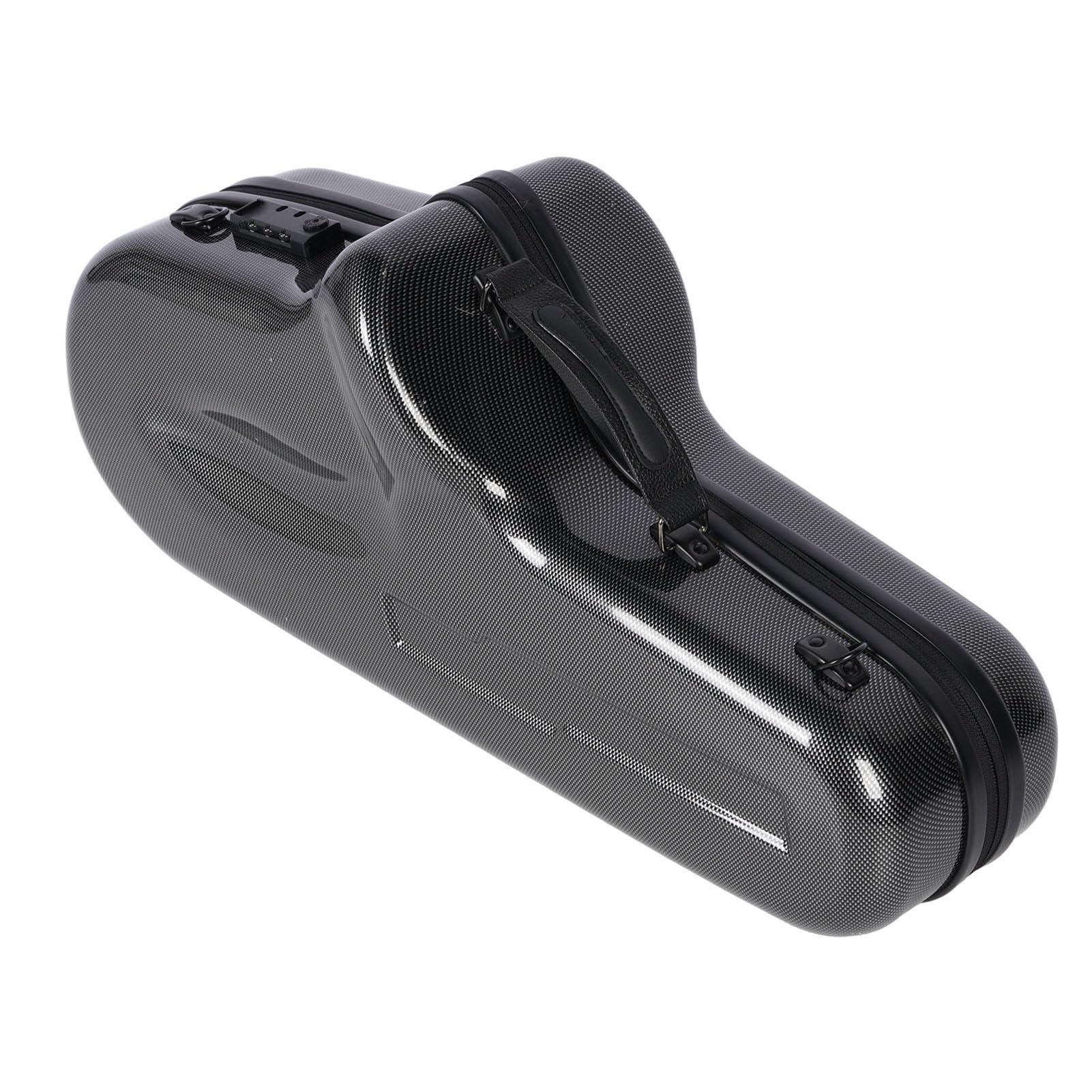 Jeffergarden Custodia per Sassofono Contralto, Plastica Rinforzata con Fibra con Chiusura a Combinazione, Imbottitura Spessa e Tracolla Staccabile per Sassofoni Contralto