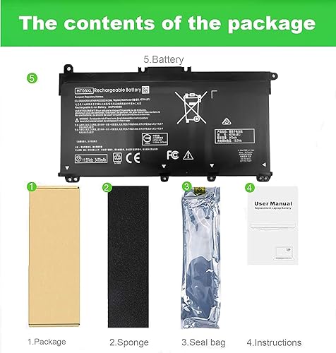 Miniatura 6 de HT03XL Batería para HP Pavilion 15-CS 15-DA 15-DB 17-CA 17-BY 15-CS0053CL 15-cs1063cl 15-da012dx 15-da1005dx 15-db0011dx 17-ca0013ng 17-ca0013ng