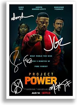 Mounted Gifts Project Power Movie Cast Signed A4 Poster Photo Print Framed Autograph Gift 2020 Film Jamie Foxx A3 Poster only